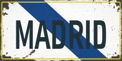 Znak blaszany Madrid
