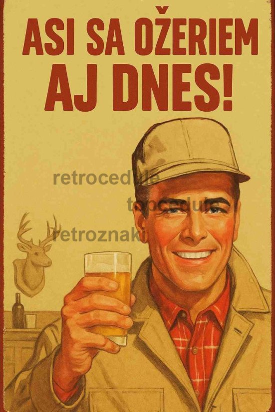 Plechová ceduľa Asi sa ožeriem aj dnes! Plechová ceduľa Asi sa ožeriem aj dnes!