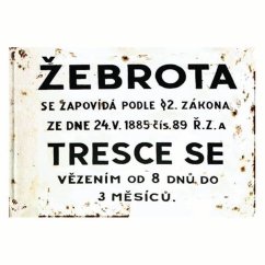 Ceduľa Žebrota Trece Se