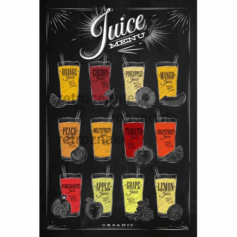 Znak Juice Menu Znak Juice Menu