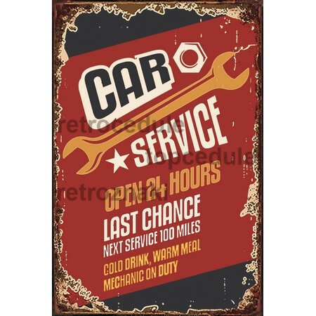 Ceduľa Car Service Ceduľa Car Service