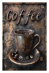 Znak ostrzegawczy Coffee old Znak ostrzegawczy Coffee old
