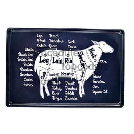 Ceduľa Butchers - Ovca