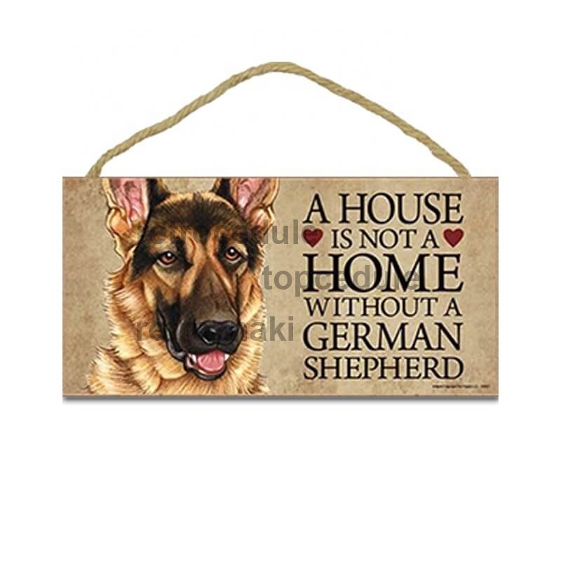 Fatábla Figyelem kutya - német juhász Fatábla Figyelem kutya - német juhász