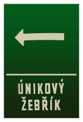 Cedule Únikový Žebřík - Retro plechové cedule Cedule Únikový Žebřík - Retro plechové cedule