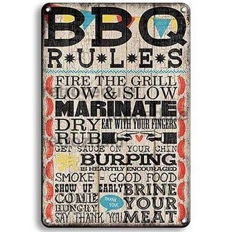 BBQ szabályok jele BBQ szabályok jele