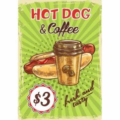 Cedule Restaurace menu 4 - Hot Dog & Coffee