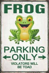 Znak Frog - Parking Only