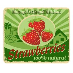 Ceduľa Strawberries