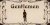 Tin sign Restrooms gentlemen