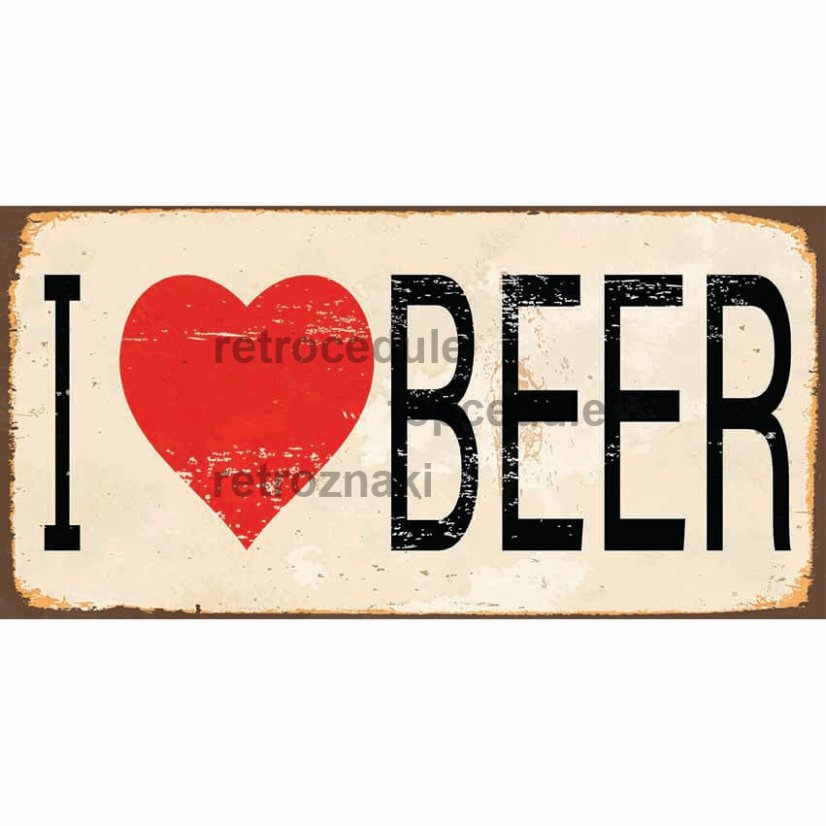 I Love Beer felirat