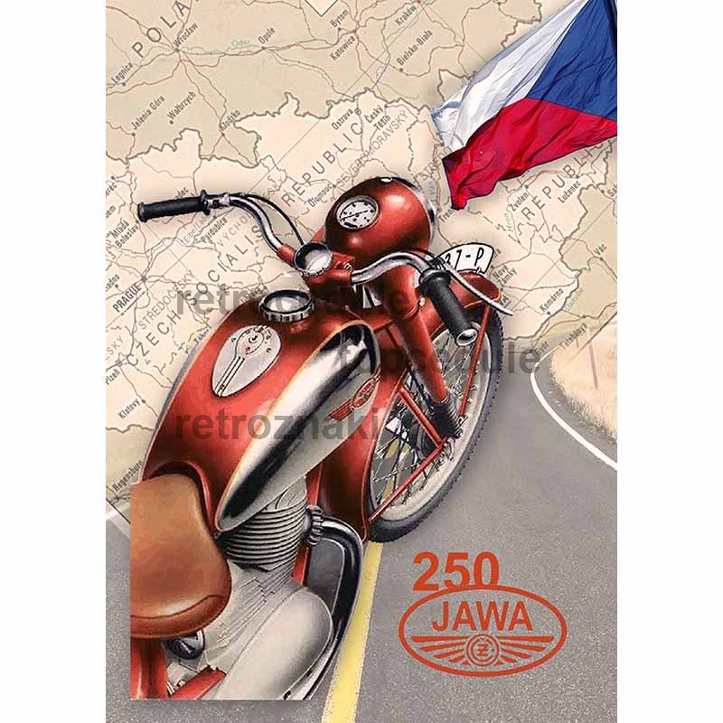 Ceduľa JAWA 250 CZ