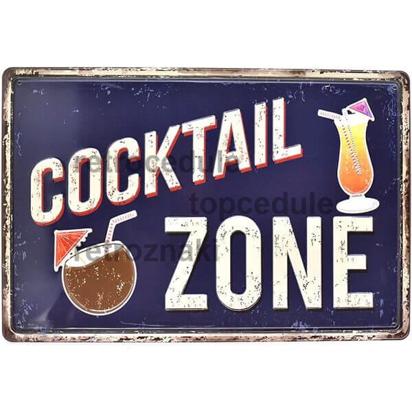 Ceduľa Cocktail Zone