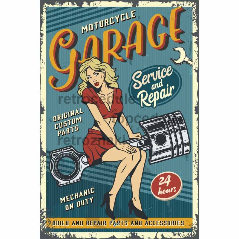 Znak garażu motocyklowego Znak garażu motocyklowego