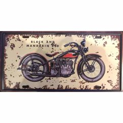 Cedule značka Moto Blac and Mandarin