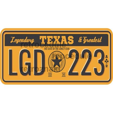 Ceduľa USA značky - Texas