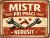 Tin sign Mistr Při Práci Nerušit