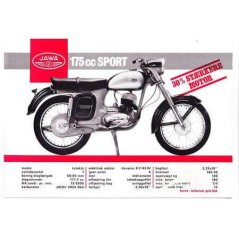 Ceduľa Jawa 175cc sport Ceduľa Jawa 175cc sport