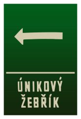Ceduľa Únikový Žebřík - Retro plechové cedule