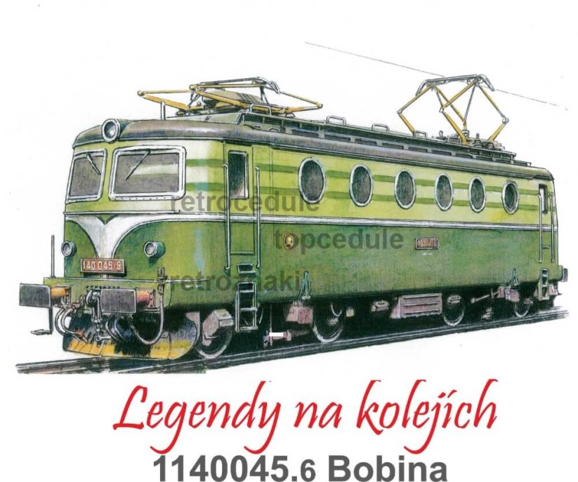 Cedule Lokomotiva 1140045.6 Bobina