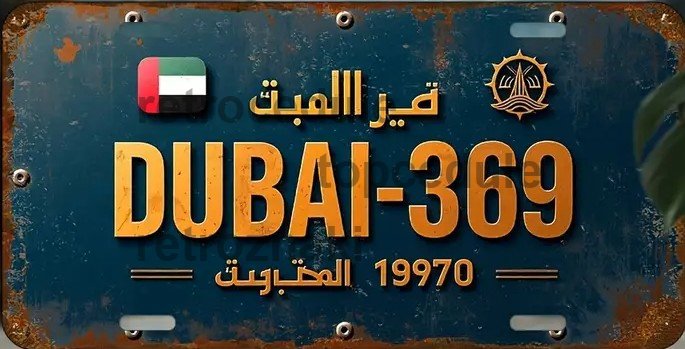 Plechová ceduľa Dubai Plechová ceduľa Dubai