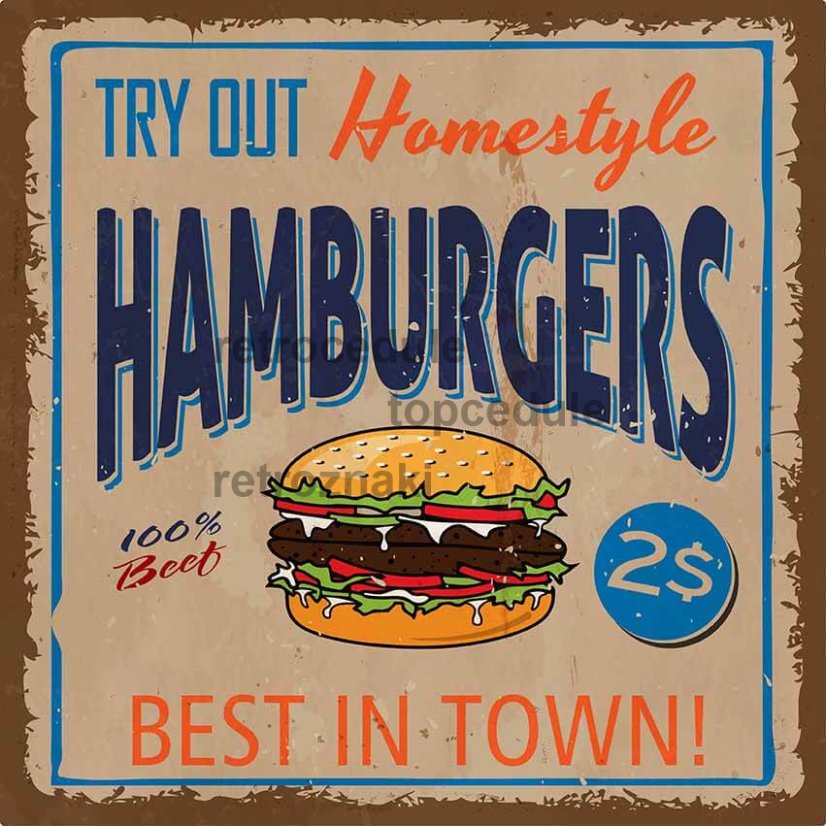 Hamburgery - znak Best In Town