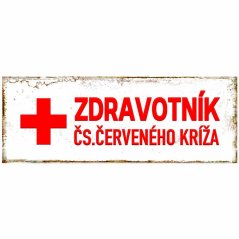 Ceduľa Zdravotník - ČS. Červeného Kríža