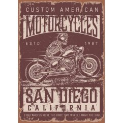 Znak za motorna kolesa - San Diego, Kalifornija