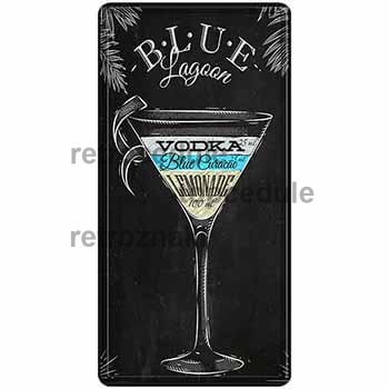 Ceduľa Cocktail Blue Lagoon drink Ceduľa Cocktail Blue Lagoon drink