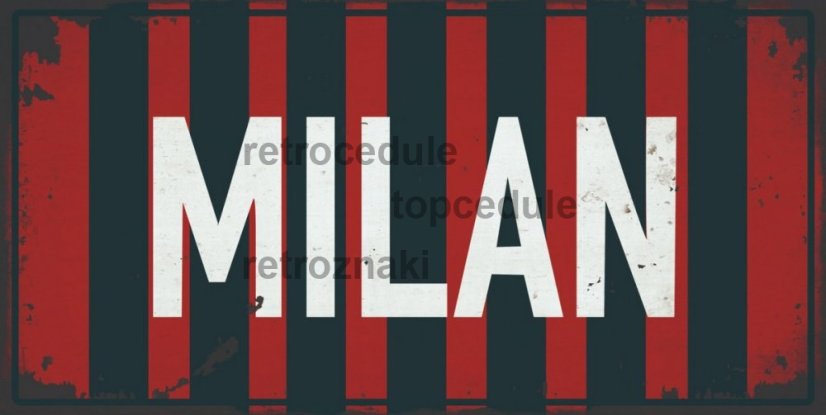 Pločevinasti znak Milan