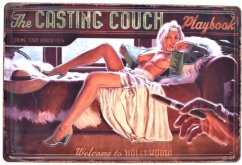 Znak blaszany The Casting Couch Playbook