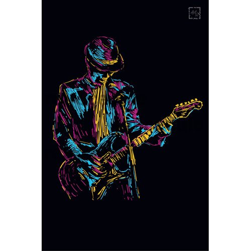 Podpisz sztukę muzyczną Quitar Podpisz sztukę muzyczną Quitar