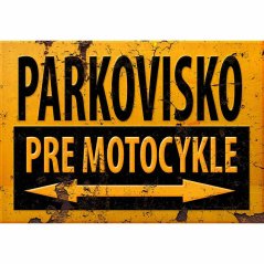 Ceduľa parkovisko pre Motocykle