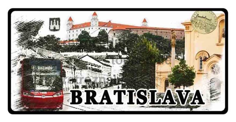 Ceduľa Mesto Bratislava 2