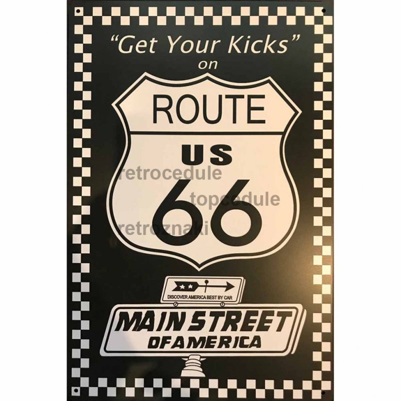 Ceduľa Route 66 Us Ceduľa Route 66 Us