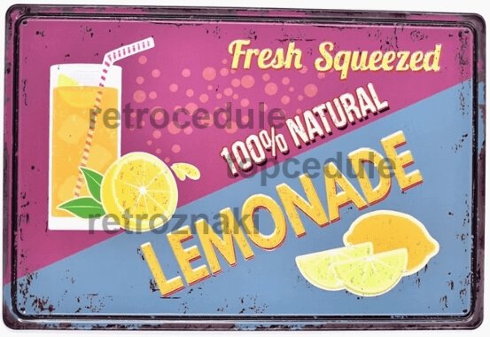 Pločevinasti znak Lemonade