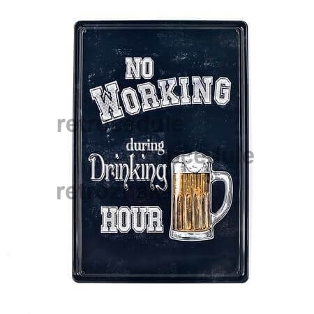 Zakaz pracy podczas znaku godziny picia