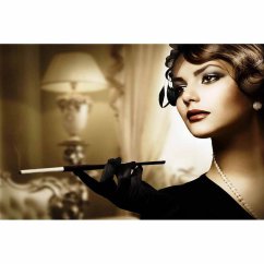 Znak Retro Photo Woman with Cigarette