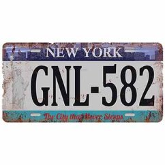 Ceduľa značka New York GNL-582