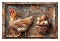 Figyelmeztető tábla Chicken eggs