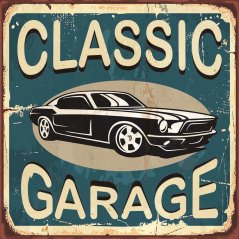 Ceduľa Classic Garage Ceduľa Classic Garage