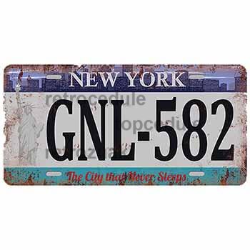 Ceduľa značka New York GNL-582