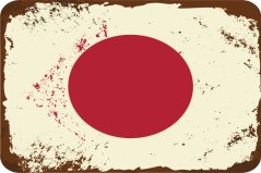 Cedule vlajka Japonsko