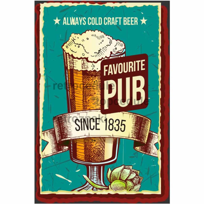 Sign Beer - Favorite PUB 2