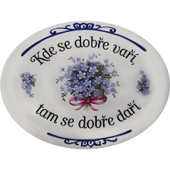 Cedule Kde se dobře vaří, tam se dobře daři