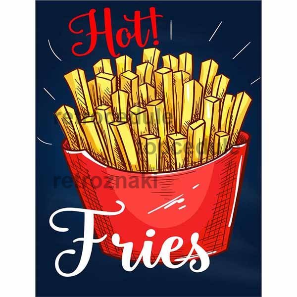 Cedule Restaurace menu 2 - Hot Fries