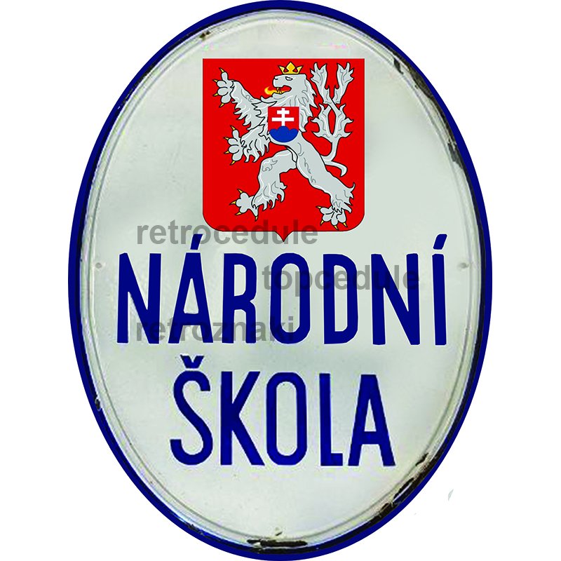Cedule Národní Škola