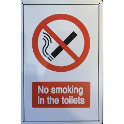 Tábla Tilos a dohányzás a WC-ben Tábla Tilos a dohányzás a WC-ben
