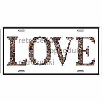 Ceduľa značka Love