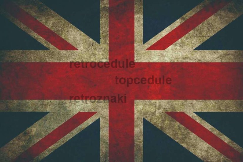 Ceduľa UK vlajka